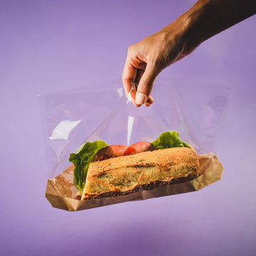 50 pz Sacchetto per asporto con manico € 0,12 Cad + Iva